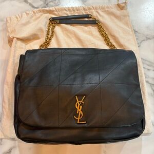 YSL Large 4.3 Jaime Black Shoulder Bag